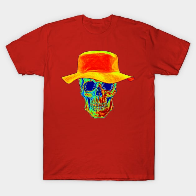 Heat Combustion Skull T-Shirt by ARTWORKandBEYOND